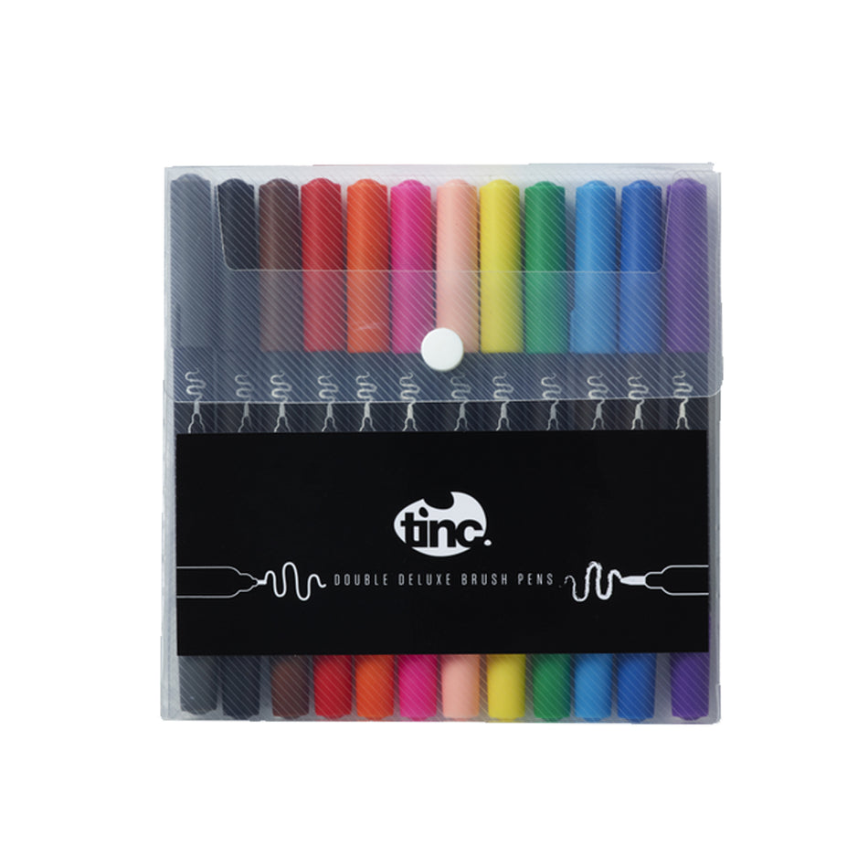 Double Deluxe Brush Marker Pens