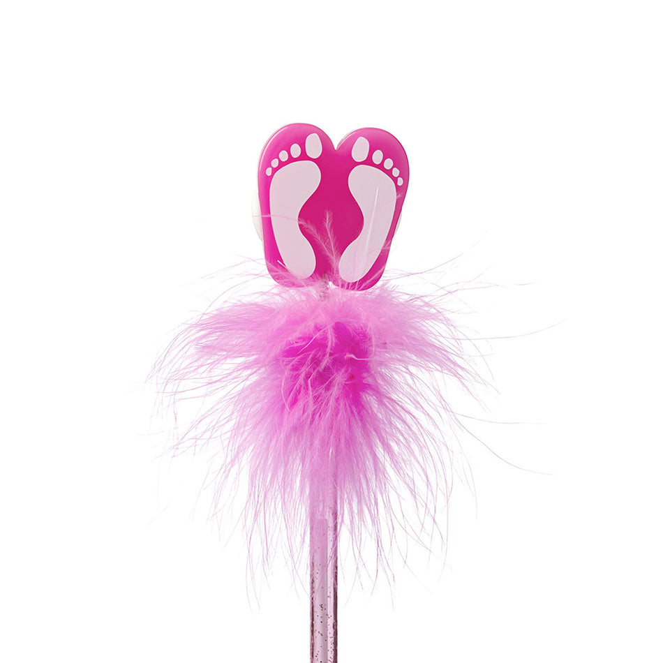 Flip Flop Feather Pen - Pink