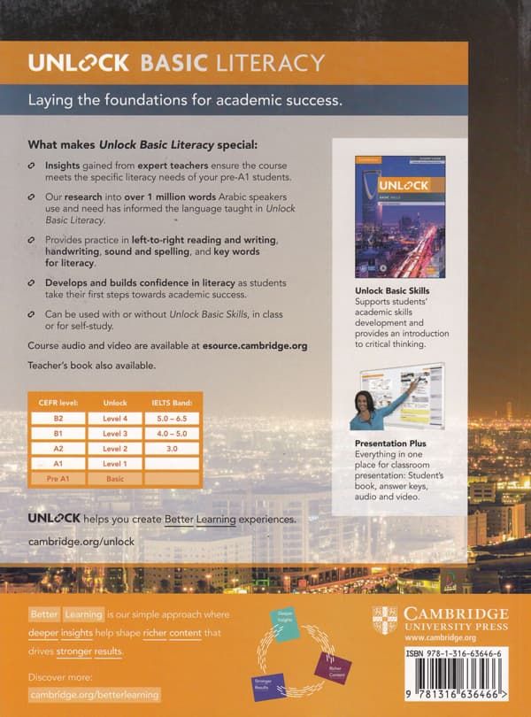 Unlock Basic Literacy Student's Book with Downloadable Audio