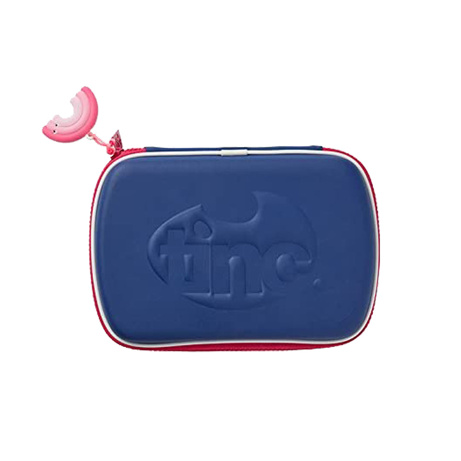Tinc Contrasting Zip Hardtop Pencil Case - Pink