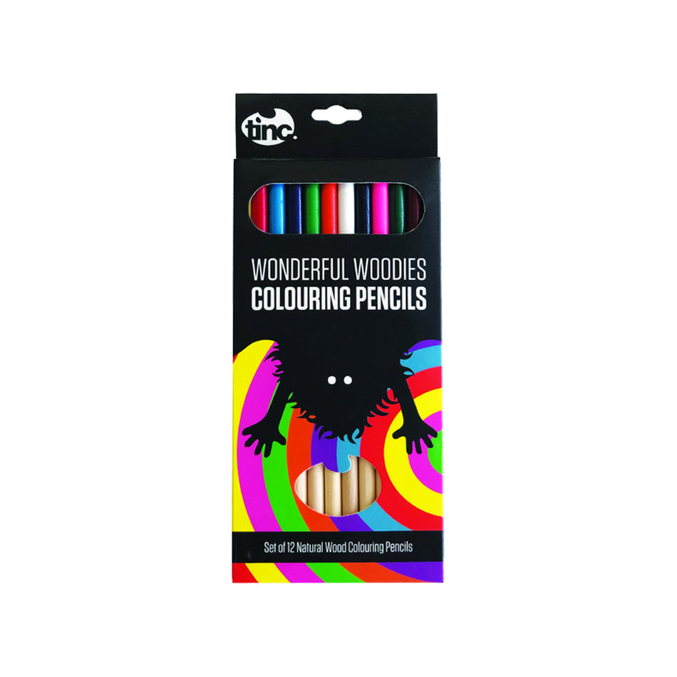 Wonderful Woodies Colouring Pencils (Pack of 12)