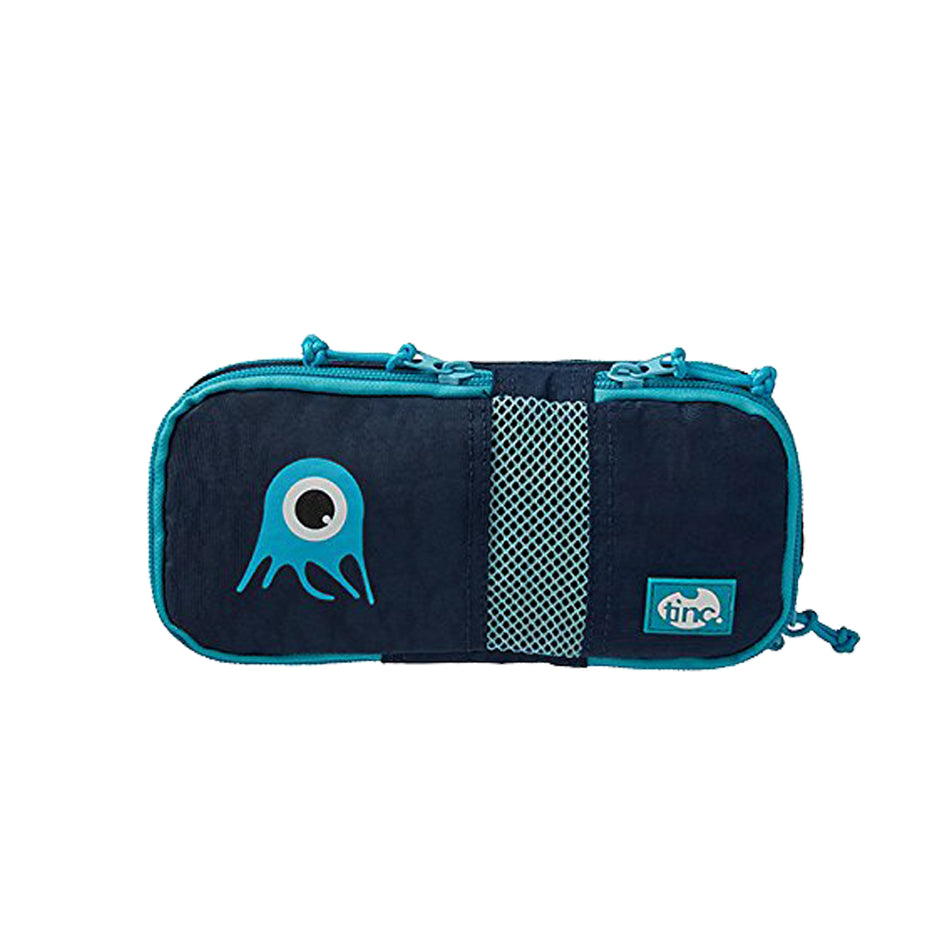 Blue Compartment Pencil Case